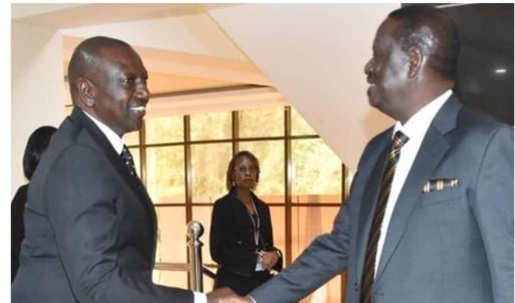 Ruto pushing for a handshake with Raila Odinga