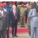 South Sudan President, Salva Kiir wets himself during a public function (VIDEO)