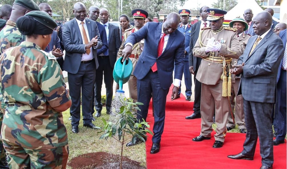 Ruto orders police graduates to plant 10M trees