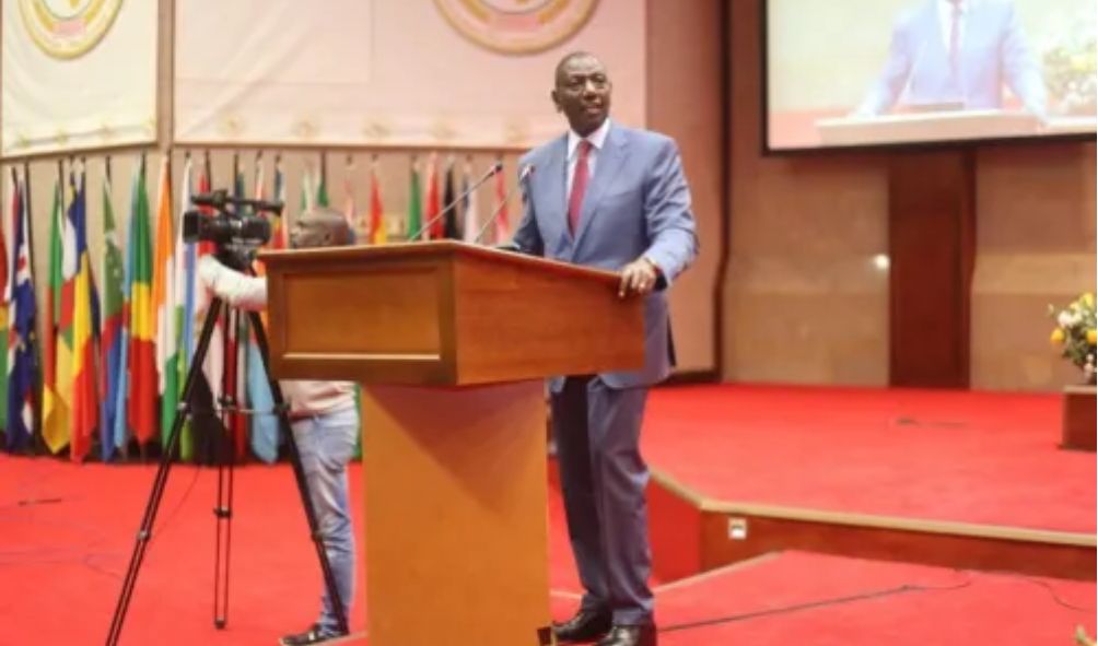 Ruto receives standing ovation during the Pan-African Parliament Summit