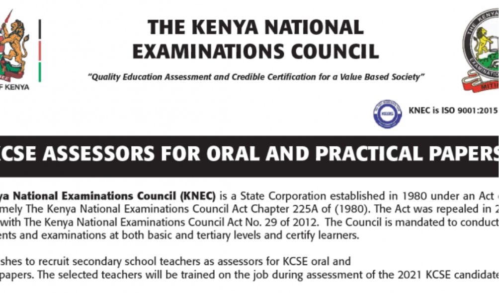 KNEC calls applications for KCSE examiners, How to apply, qualifications