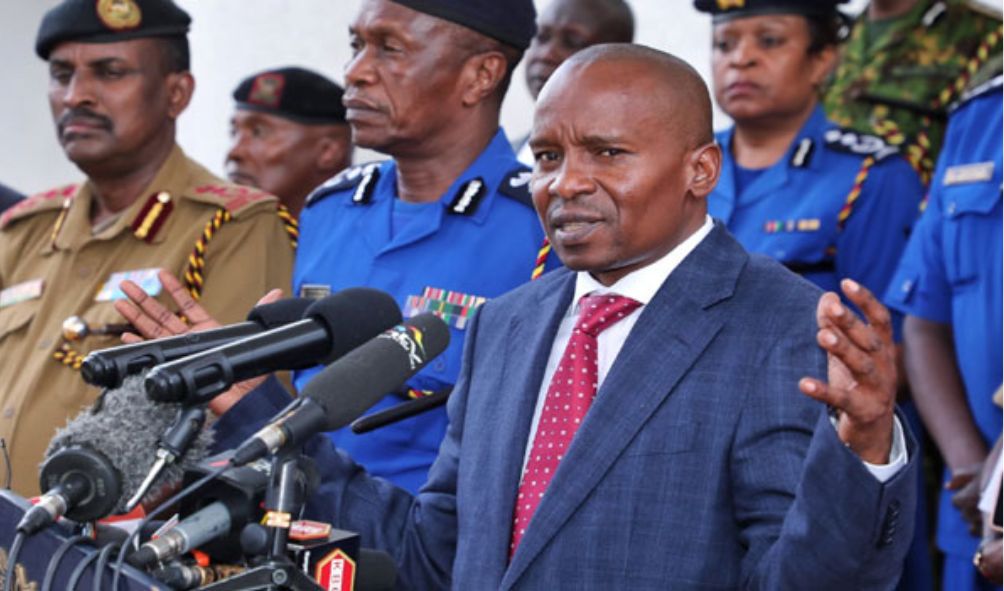 Police to be deployed at midnight ahead of Wednesday protests, Kindiki