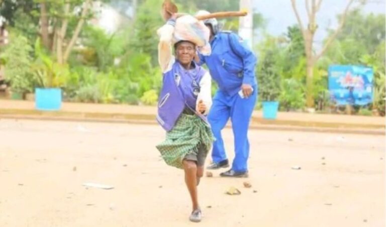 Uproar as police beat up mentally ill woman in morning during Saba Saba protests