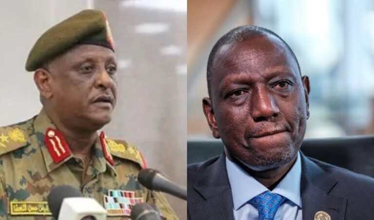 Kenya responds after Sudan general dares Ruto for a war