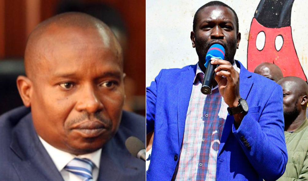 Sifuna slams Kindiki for hinding behind police to harm protesters " you can't even face me with a rungu"