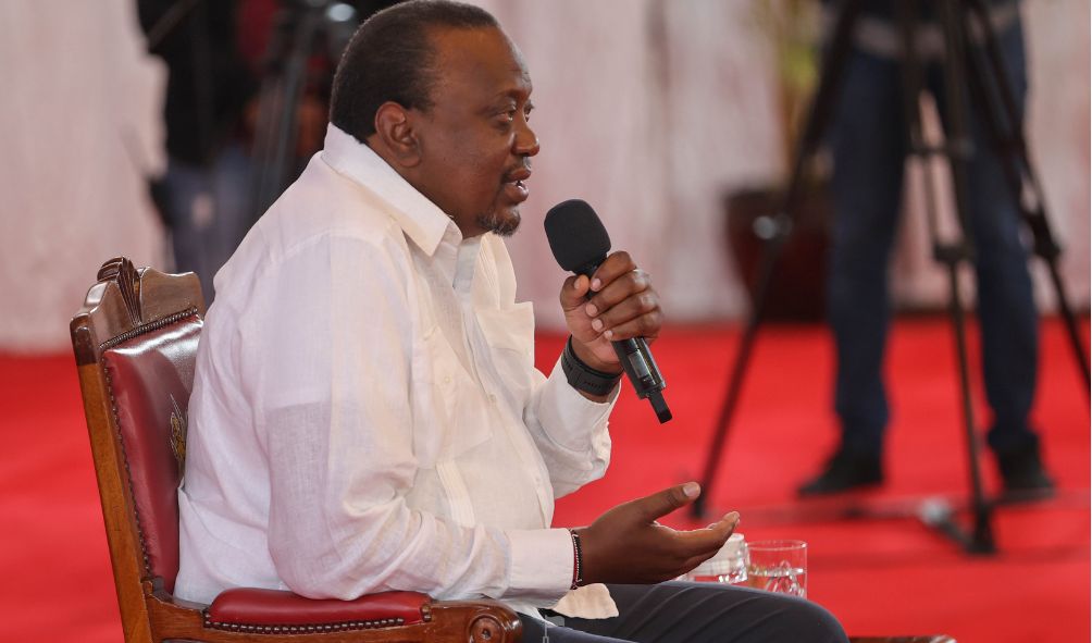 Uhuru in an emotional interview says government wanted plant guns and drugs on his son's house