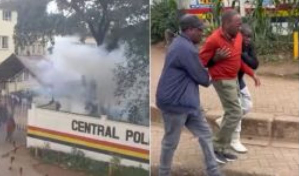 Former Chief Justice Willy Mutunga teargassed inside police station