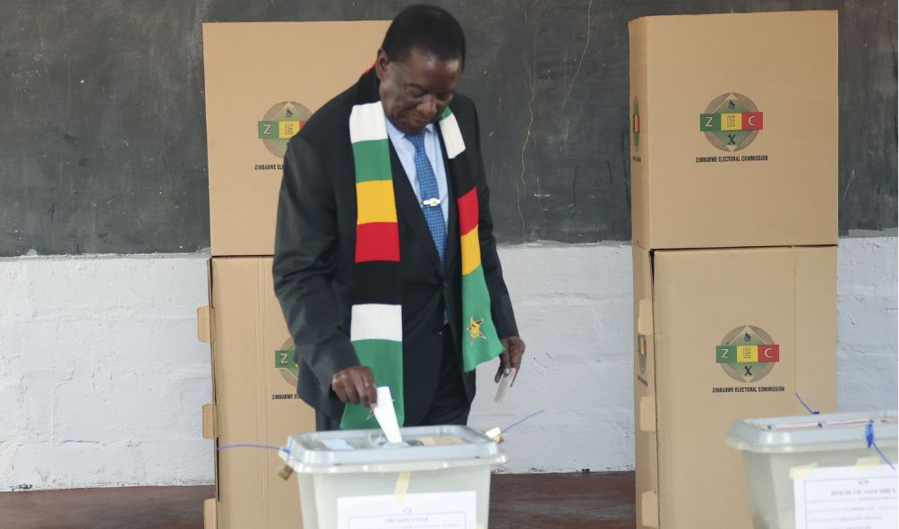 Mnangagwa re-elected Zimbabwe president as opposition rejects result