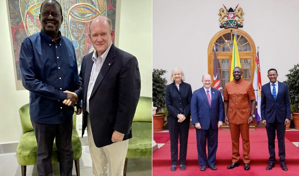 US Senator Coons breaks silence after a series of meetings with Raila and Ruto