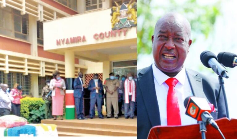 Supporters dump raw sewage at County Assembly's offices ahead of Governor's impeachment motion