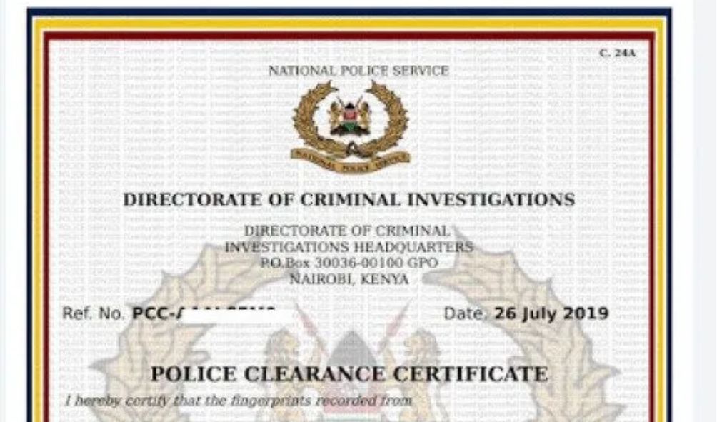 DCI announces changes on police clearance certificate