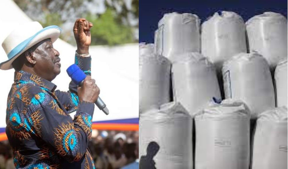 Raila accuses Ruto of adulterating Russia donated fertilizer with sand