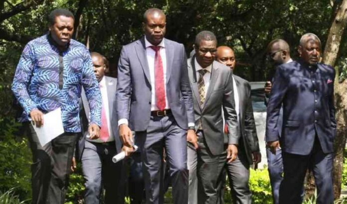 Azimio member storms out of bipartisan talks during submission by IEBC