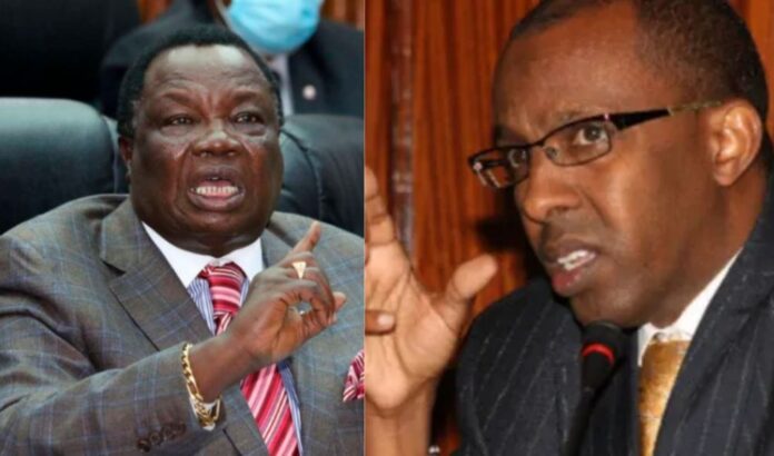 Atwoli fires back at Ahmednasir Abdullahi after he called him class SEVEN dropout