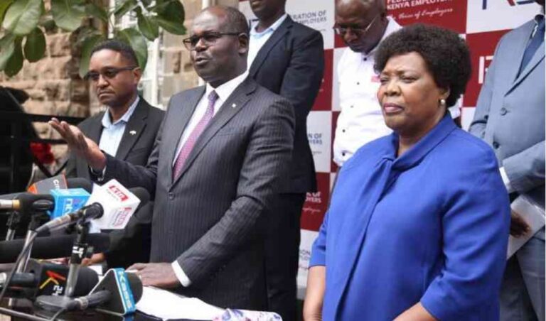 Ruto's economic policies not working; Employers Federation (FKE)