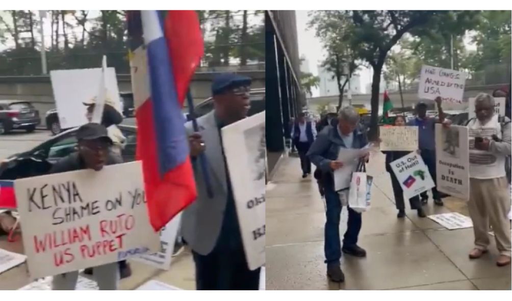 Shame on you! Haitians label Ruto US puppet as they protest against police deployment