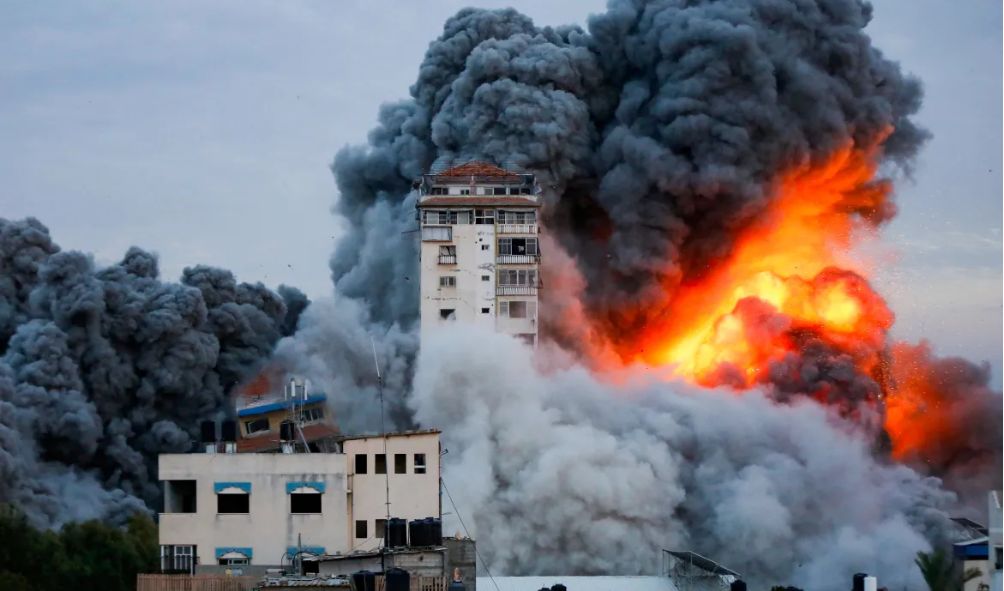 Israel retaliates, strikes Gaza tower as death tolls jump after Hamas attack
