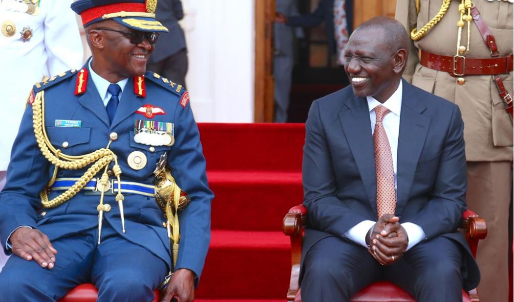 Chief of Defence Forces (KDF) Francis Ogolla apologizes to President Ruto