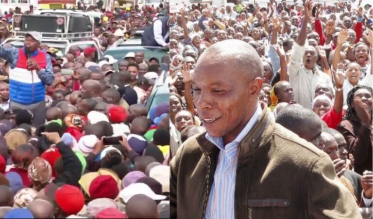 Ex-Mungiki leader Maina Njenga save Kanini Kega from hostile crowd