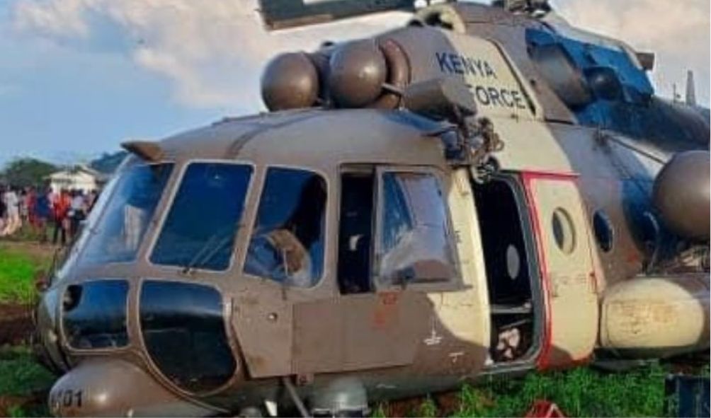 Several injured as KDF chopper crashes in Wajir