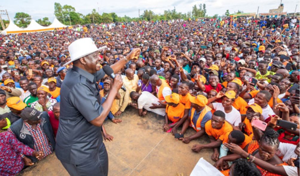 "If you choose me, I'll be on the presidential ballot in 2027" - Raila