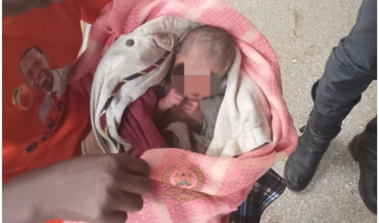 One-day-old baby found dumped in a latrine