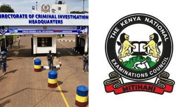 DCI arrests four suspects busted printing counterfeit KNEC mathematical tables