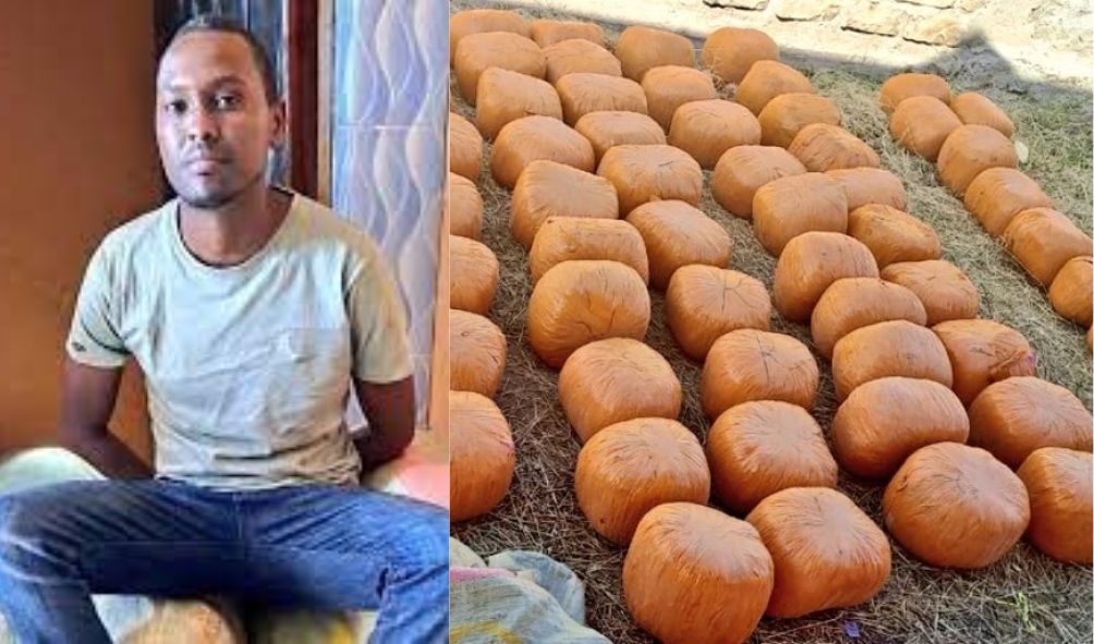 MCA arrested with with 57 stones of bhang