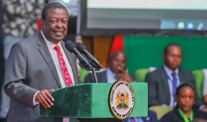 Mudavadi calls out government officials blaming the Uhuru administration for the challenges facing the country