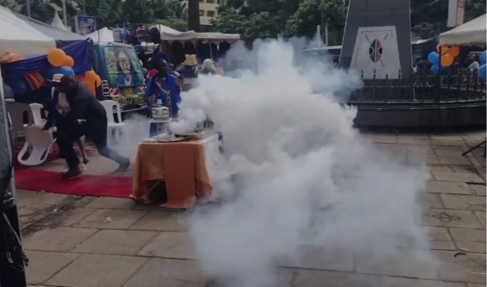 IG Koome responds after police teargas Raila birthday party