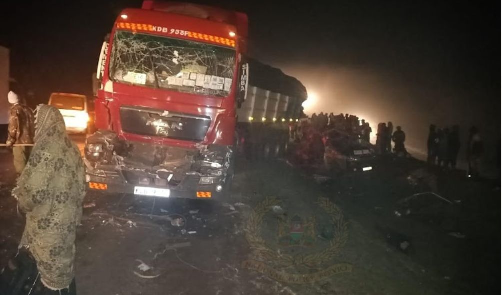 FIVE dead after a fatal accident involving four vehicles on Nakuru- Eldoret Highway