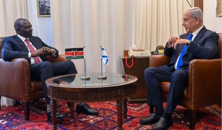 Ruto holds phone call with Benjamin Netanyahu over Gaza conflict