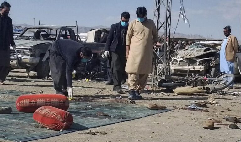 Bomb blasts near Pakistan candidates’ offices kill 26 ahead of election