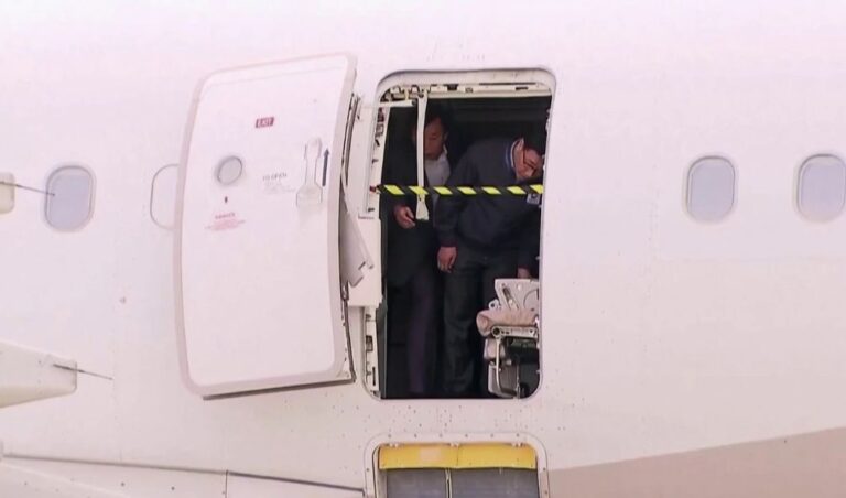 Outrage as passenger opens the plane's door while taking off