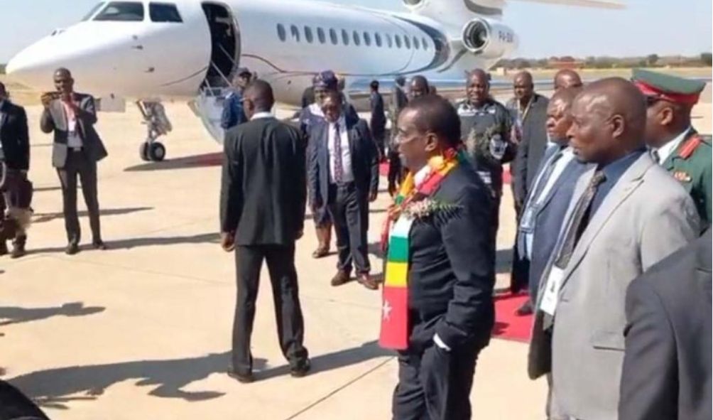 President Mnangagwa forced to abort trip over bomb threat at the airport