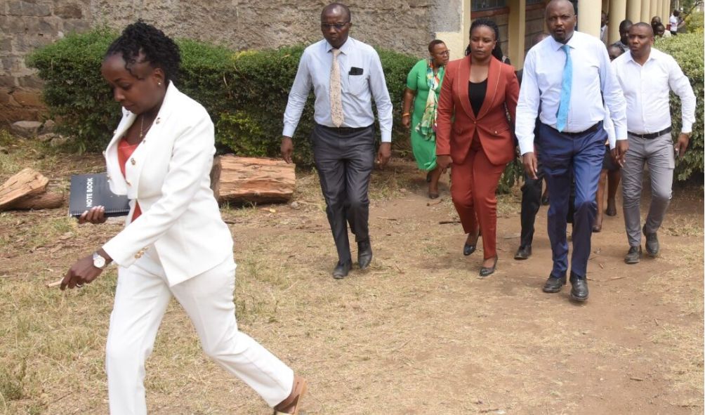 Jacque Maribe accompanies CS Kuria to a state function as PSC denies her appointment