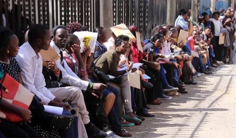 Jobless Kenyans left stranded after company denies agreement deal with CS Kuria