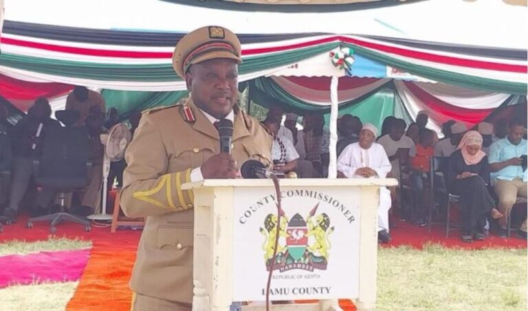 Lamu County Commissioner Louis Ronoh dead