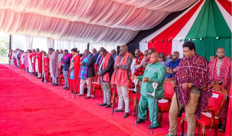 Senator Ledama Ole Kina and Governor Ntutu clash in church service in presence of President Ruto