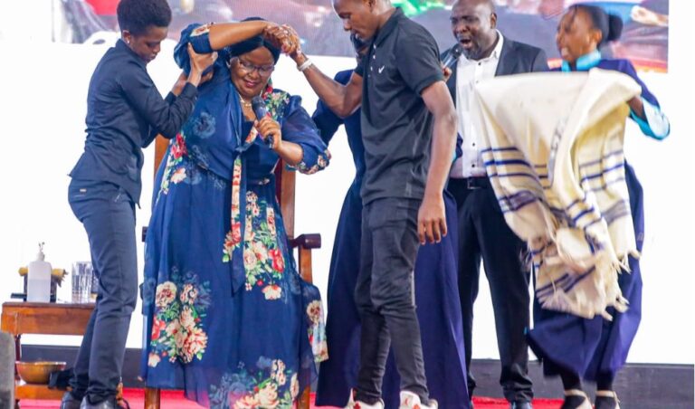 Bishop Margaret Wanjiru claims she received healing miracle from a young man after she was 'clobbered' by police