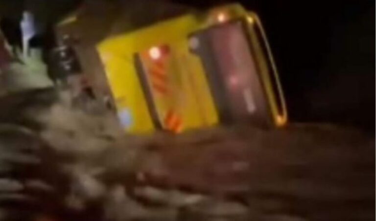 Moi Girls High School Bus swept by floods with 52 passengers on board
