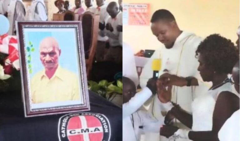 Bizarre as woman marries beloved dead husband during his unique burial ceremony