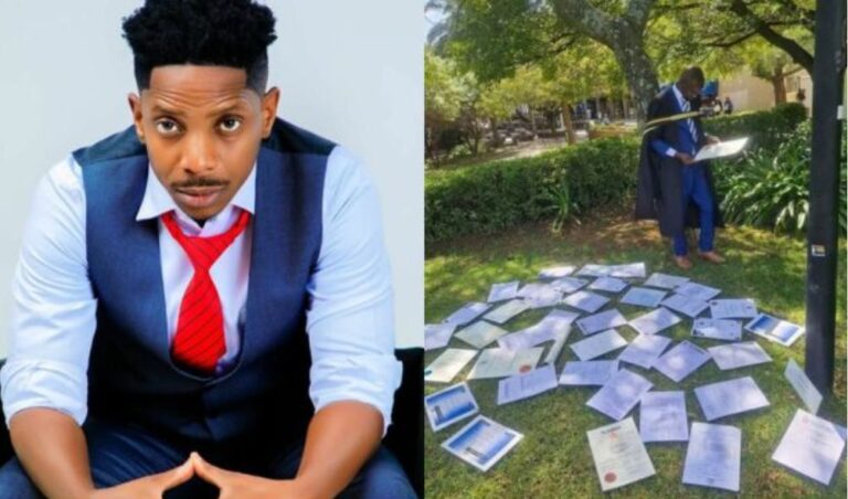 Eric Omondi offers to help man with several degree certificates secure job