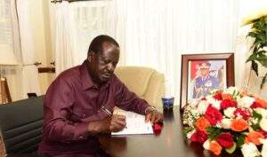 Raila challenges the government over the death of CDF Francis Ogolla