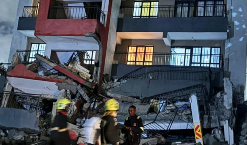 Panic as 5-storey apartment collapses in Uthiru, Nairobi