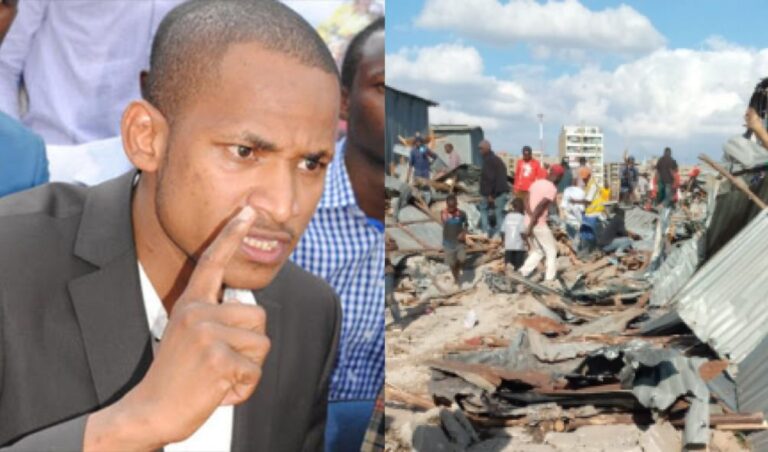 Babu Owino calls out Ruto administration over Mukuru demolitions "You're very insenstive"