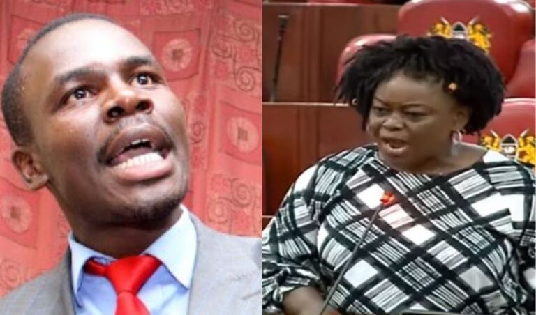 An uproar in Parliament as Millie Odhiambo confronts Osoro for making suggestive gestures (VIDEO)