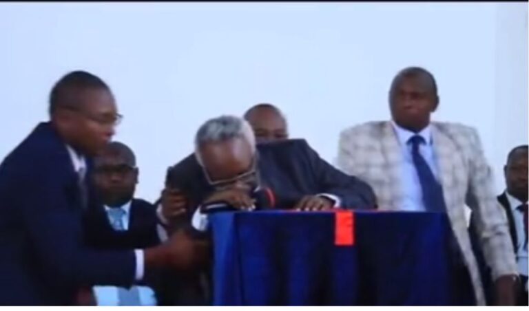 Church elder collapses and dies while on podium