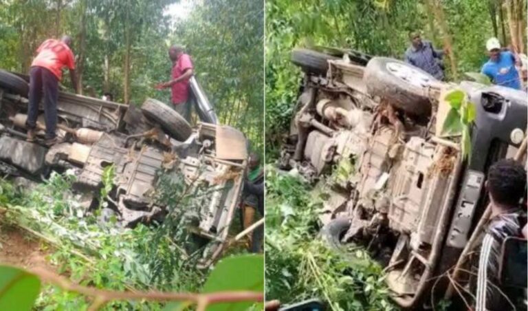 Several students returning to school involved in a road accident