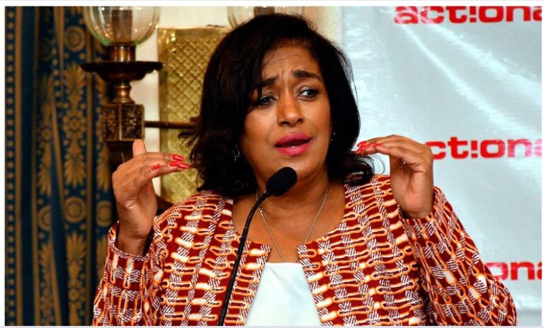 Video of Esther Passaris praising Ruto over the Finance Bill 2024 "I love your style of governance"
